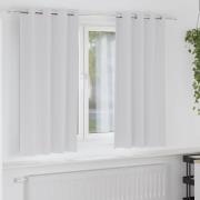 vidaXL Mörkläggningsgardiner med ringar Ljusgrå Polyester