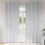 vidaXL Mörkläggningsgardiner med Ringar 2 pcs Ljusgrå 225 x 140 cm