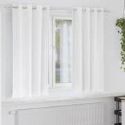vidaXL Mörkläggningsgardiner med ringar Ren Vit Polyester