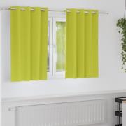vidaXL Mörkläggningsgardiner med gardiner Grön Polyester