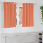 vidaXL Mörkläggningsgardiner med gardiner Terracotta Polyester