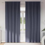 vidaXL Mörkläggningsgardiner med Ringar 2 pcs Antracit 245 x 140 cm