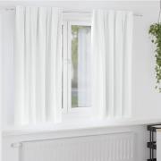 vidaXL Mörkläggningsgardiner med Ringar 2 pcs Ljus vit 175 x 140 cm