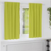 vidaXL Mörkläggningsgardiner med gardiner Grön Polyester
