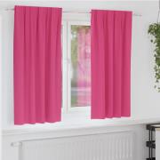 vidaXL Mörkläggningsgardiner med gardiner Ljust Rosa Polyester