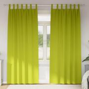 vidaXL Gardiner med gardiner 2 pcs Äppelgrön Polyester
