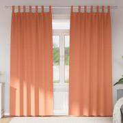 vidaXL Gardiner med gardiner 2 pcs Terracotta Polyester