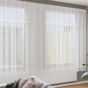 vidaXL Gardiner med gardiner Vit 750 x 220 cm Polyester