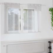 vidaXL Gardiner med gardiner 2 pcs Ljusgrå Polyester