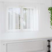 vidaXL Gardiner med gardiner 2 pcs Vit Polyester