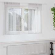 vidaXL Gardiner med gardiner 2 pcs Ljusgrå Polyester