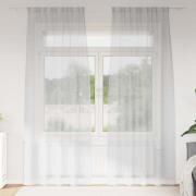 vidaXL Gardiner med gardiner 2 pcs Ljusgrå 140x175cm Polyester