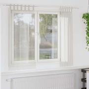 vidaXL Voile Gardin med gardiner 2 pcs Kräm 175 x 140 cm Polyester