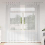 vidaXL Gardiner med gardiner 2 pcs Ljusgrå 140x175cm Polyester