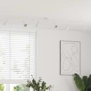 vidaXL Takspotlight Vit 176.5 x 13.5 x 12.5 cm Stål