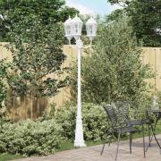 vidaXL Trädgårdsbelysning Vit 235 cm Aluminium