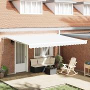 vidaXL Markisväv Vit 450 × 350 cm Kanvas