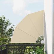 vidaXL Balkongskärm Beige 115 x 115 cm Polyester