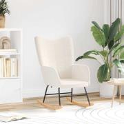 vidaXL Avkopplande stol Kräm 61 x 78 x 98 cm tyg