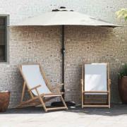 vidaXL Trädgårdsparasol Halv Sand 294 x 150 x 224 cm tyg