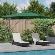vidaXL Roma Parasol Grön 286 x 285 x 270 cm Aluminium, Polyester