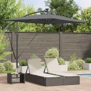 vidaXL Cantilever bananparasol Antracit 294 x 200 x 254 cm
