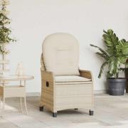 vidaXL Reclinerfåtölj Beige 56 x 66 x 95cm konstrotting