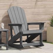 vidaXL Adirondack Gungstol Ljusgrå 73.5 x 92 x 90cm HDPE