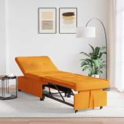 vidaXL Pull Out Sofa Bed Mörkgul 194 x 50 x 82 cm tyg
