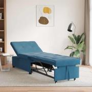 vidaXL Bäddsoffa Blå 67 x 194 x 38 cm Sammet
