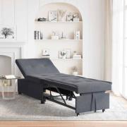 vidaXL Bäddsoffa Mörkgrå 67 x 194 x 38 cm Sammet