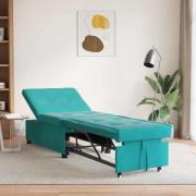 vidaXL Bäddsoffa Turkos 67 x 194 x 38 cm Sammet
