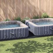vidaXL Bottenmatta för pool Svart 820 x 420 cm Polyester geotextil
