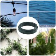 vidaXL Stängsel binds tråd Grön 80 m PVC