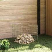 vidaXL Komposter Grå Stål