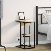 vidaXL Sängbord Sonoma ek 41.5 x 26 x 60.5 cm Konstruerat trä