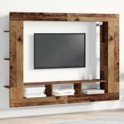 vidaXL TV-bänk väggmonterad återvunnet trä 152x22x113 cm