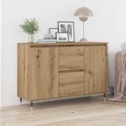 vidaXL Sideboard artisan ek 101.5 x 35 x 70 cm Konstruerat trä