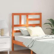 vidaXL Sänghuvugavel Vaxbrun 105,5 x 4 x 104 cm Massiv furu