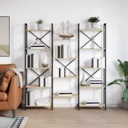 vidaXL Hyllsystem Sonoma ek 156 x 25 x 167.5 cm Konstruerat trä