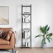 vidaXL Hyllsystem Grå sonoma 40 x 30 x 189,5 cm Konstruerat trä