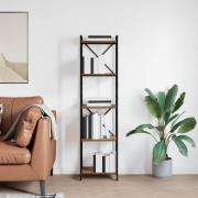 vidaXL Bokhylla Gammalt trä 40 x 30 x 153 cm Konstruerat trä