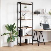 vidaXL Hyllsystem Rökt ek 40 x 30 x 85 cm Konstruerat trä