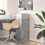 vidaXL Sideboard med låda Betonggrå 38 x 34 x 75 cm