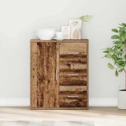 vidaXL Sideboard med låda Gammalt trä 60 x 31 x 70 cm Konstruerat trä
