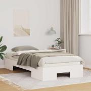 vidaXL Sängram Vit 90 x 190 cm
