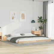vidaXL Sängram Brun 180 x 220 cm Massiv furu
