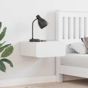 vidaXL Sängbord med låda 2 pcs Vit 39 x 34 x 16.5 cm Massiv furu