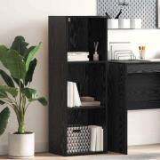 vidaXL Bokhylla Svart ek 40 x 30 x 114 cm Konstruerat trä
