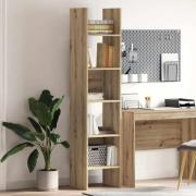 vidaXL Bokskåp artisan ek 40 x 35 x 180 cm Konstruerat trä